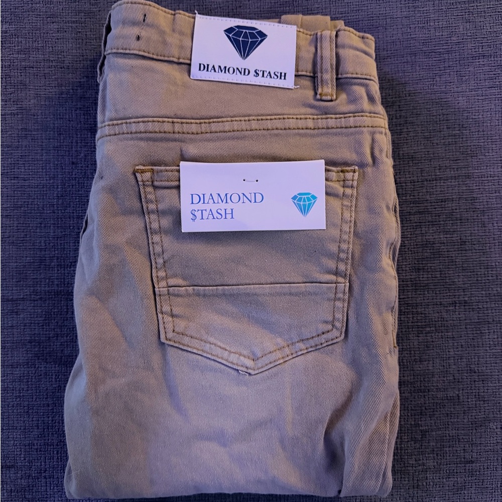 Diamond Stash Men's Beige Jeans
